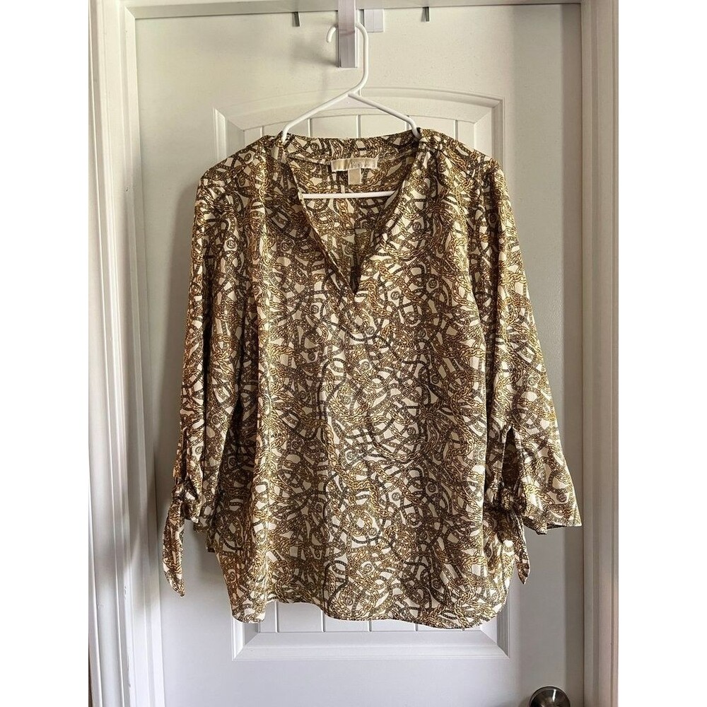 Michael Kors Chain Print Blouse